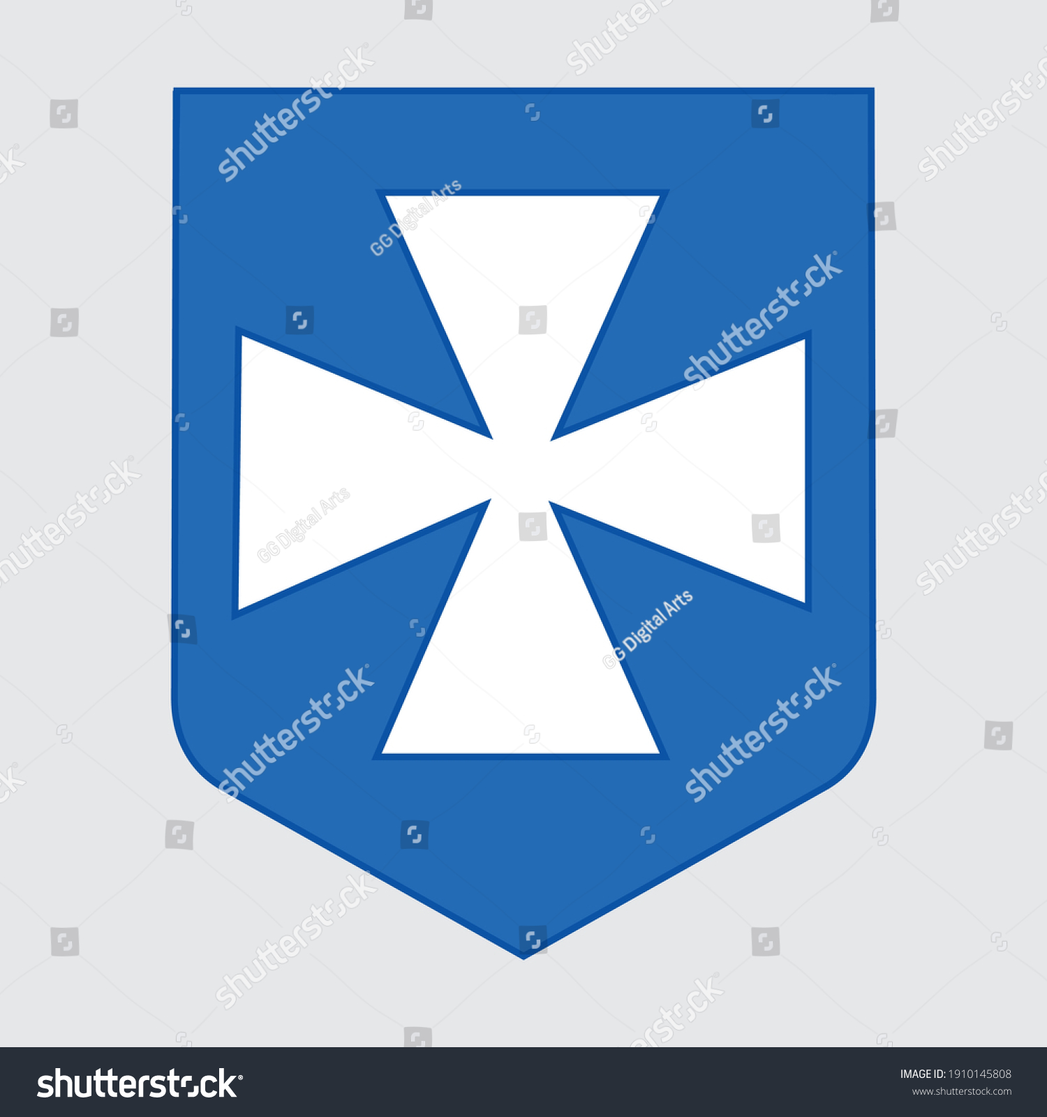 SVG of Vector clip art of a coat of arms of the Polish city of Rzeszow. Color image of a city emblem. svg