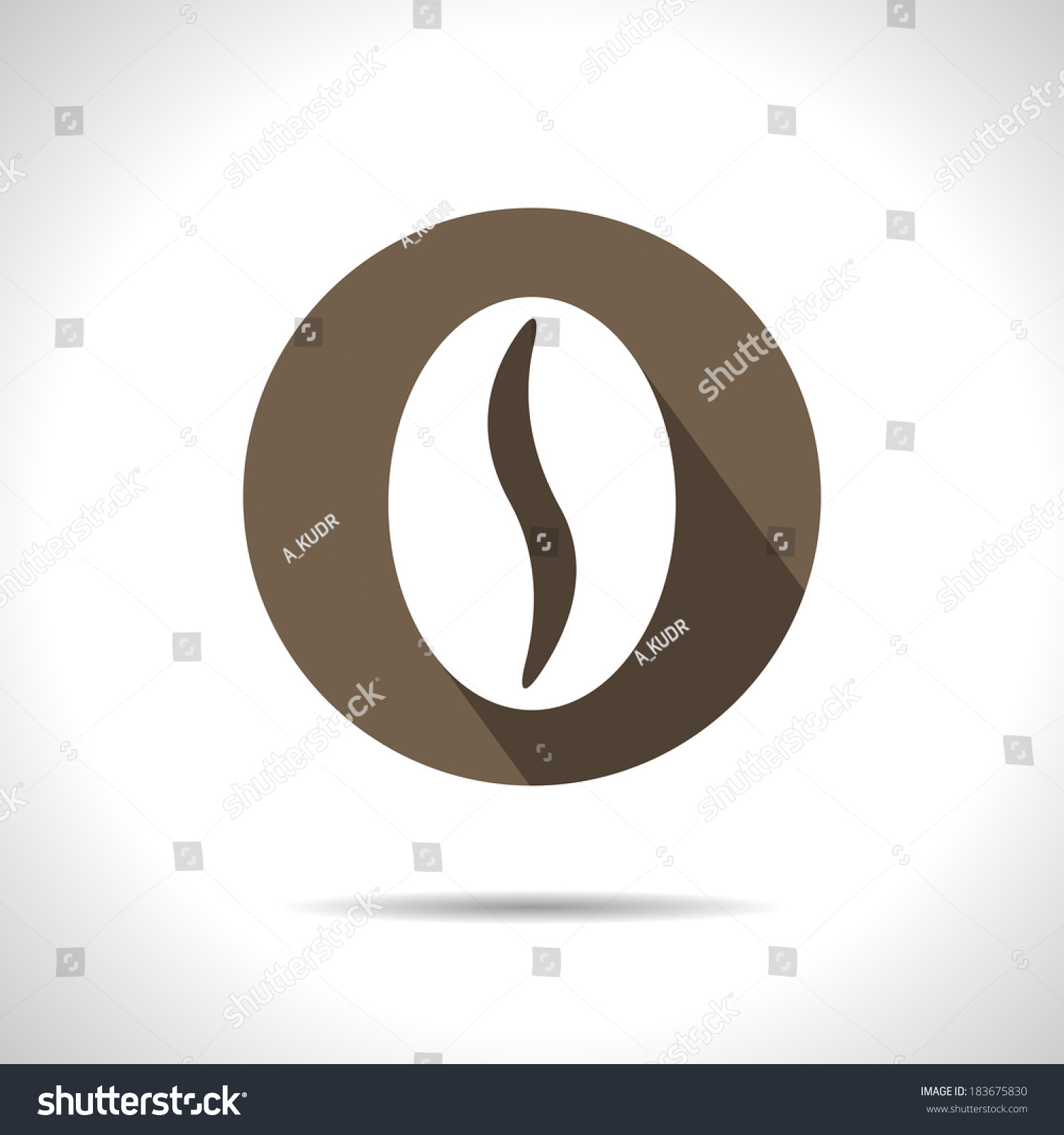 Vector Coffee Bean Icon Eps 10 Stock Vector (Royalty Free ...