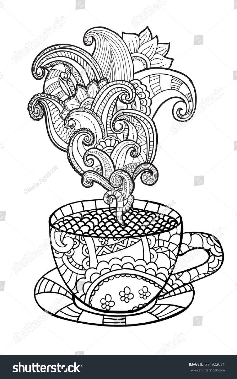 Owl In Tea Cup Coloring Pages Owl In Tea Cup Coloring Pages