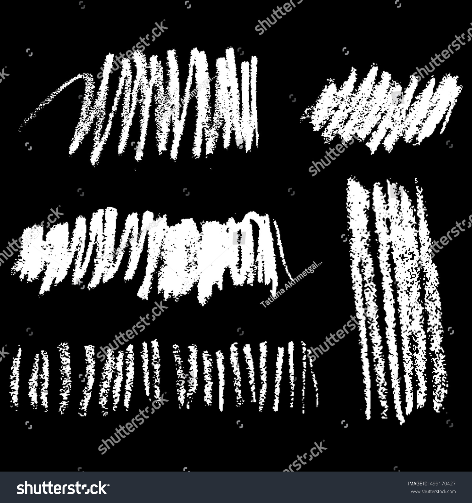 Vector Collection Ink Hand Drawn Hatch Stock Vector Royalty Free 499170427 Shutterstock