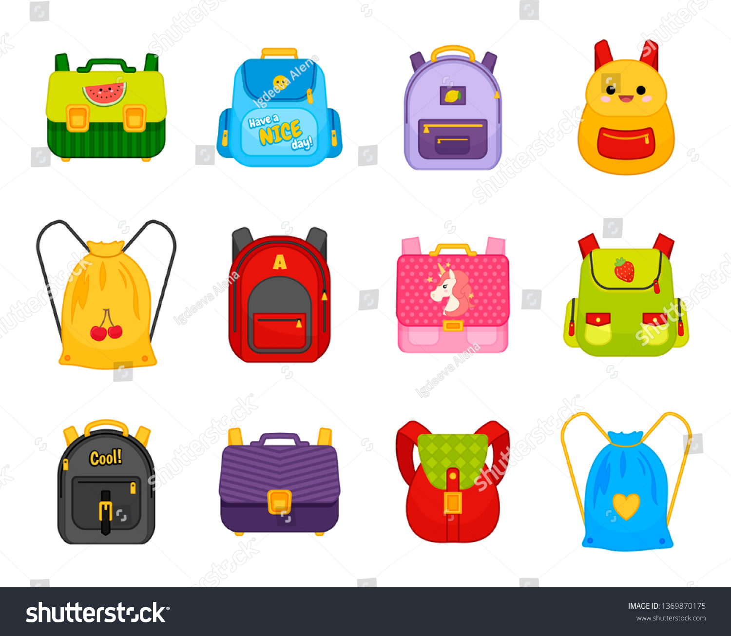 58,745 Kids bags Stock Vectors, Images & Vector Art | Shutterstock