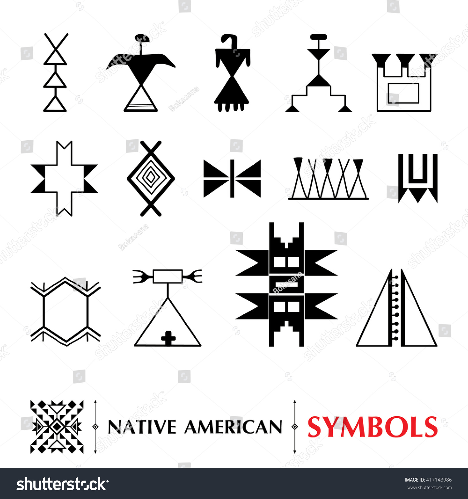 Native American Drawings Symbols