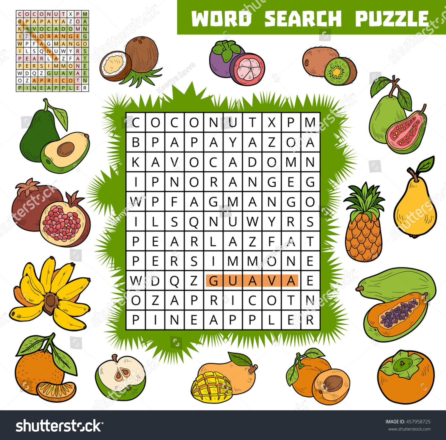 Tropical fruit crossword clue