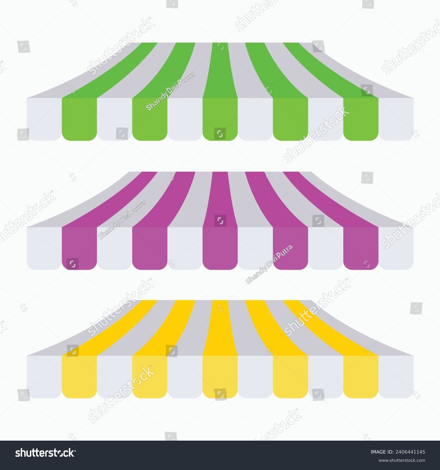 SVG of vector colored awnings design vector svg