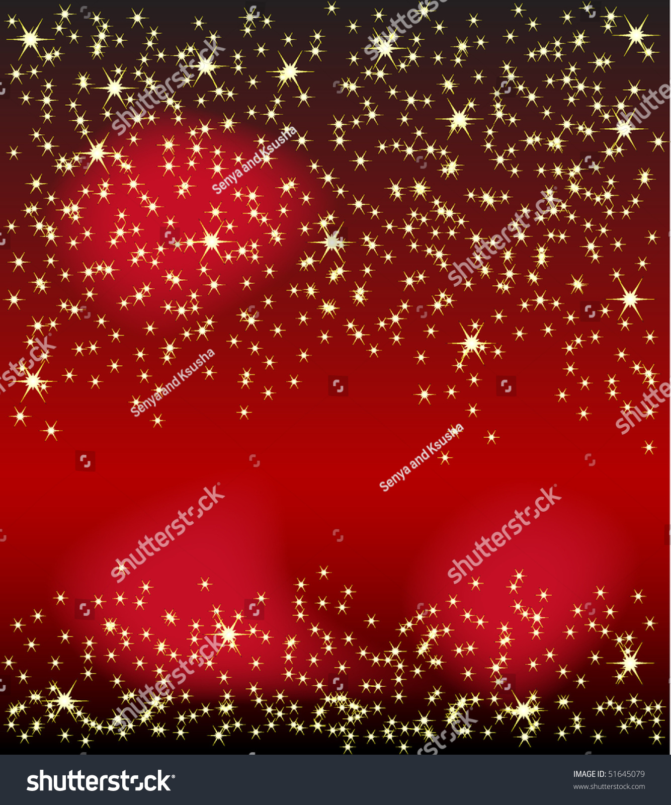 Vector. Colored Falling Down Stars Background Template. - 51645079 ...