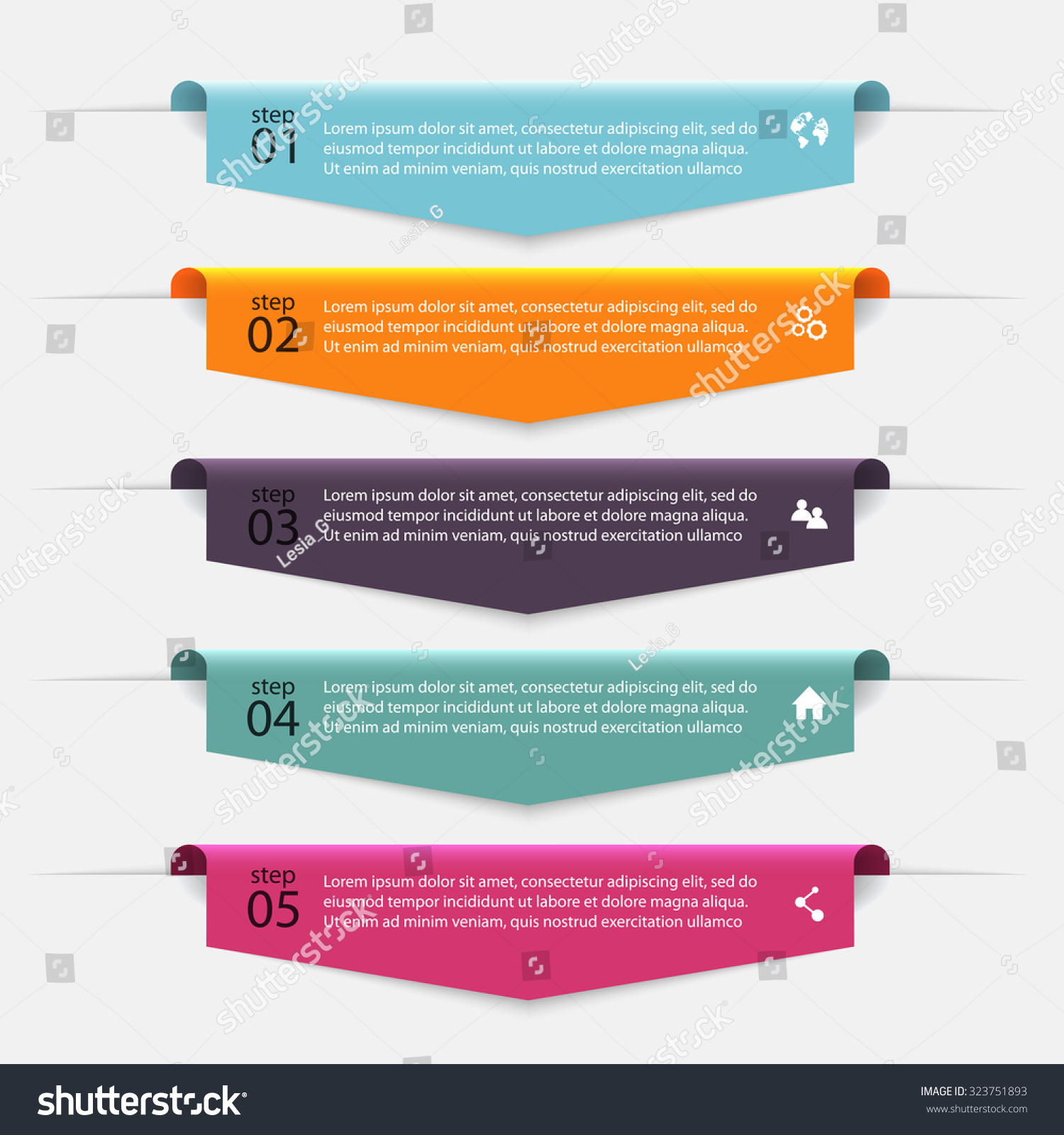 vector colorful info graphics