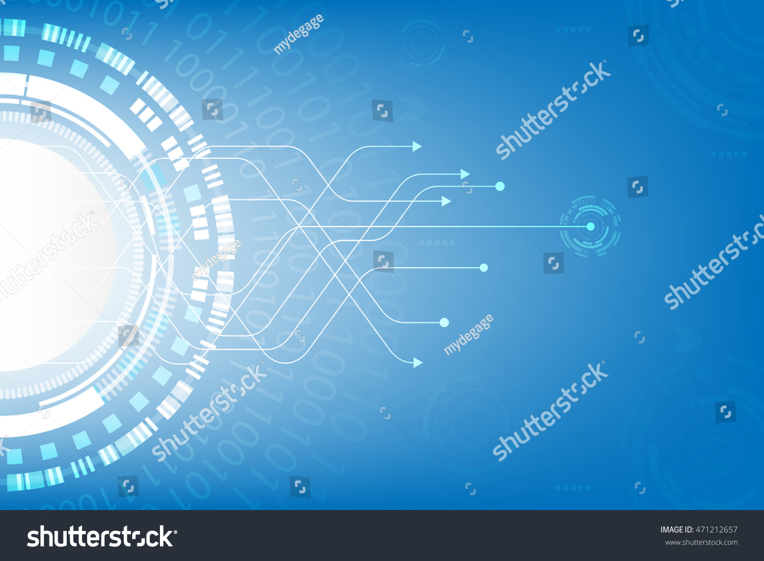 Vector Communication Concept For Technology Background - 471212657 ...