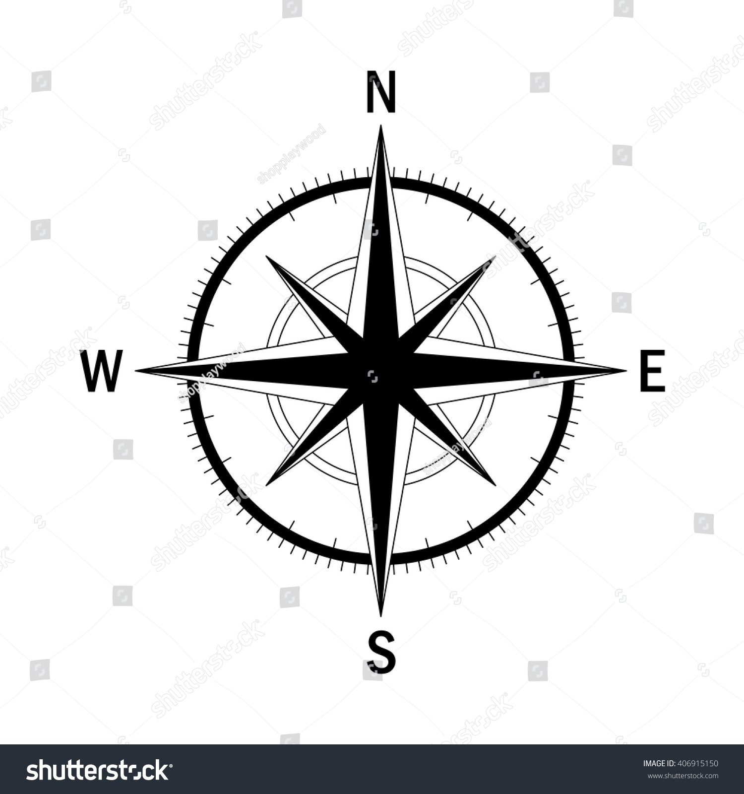 compass mark