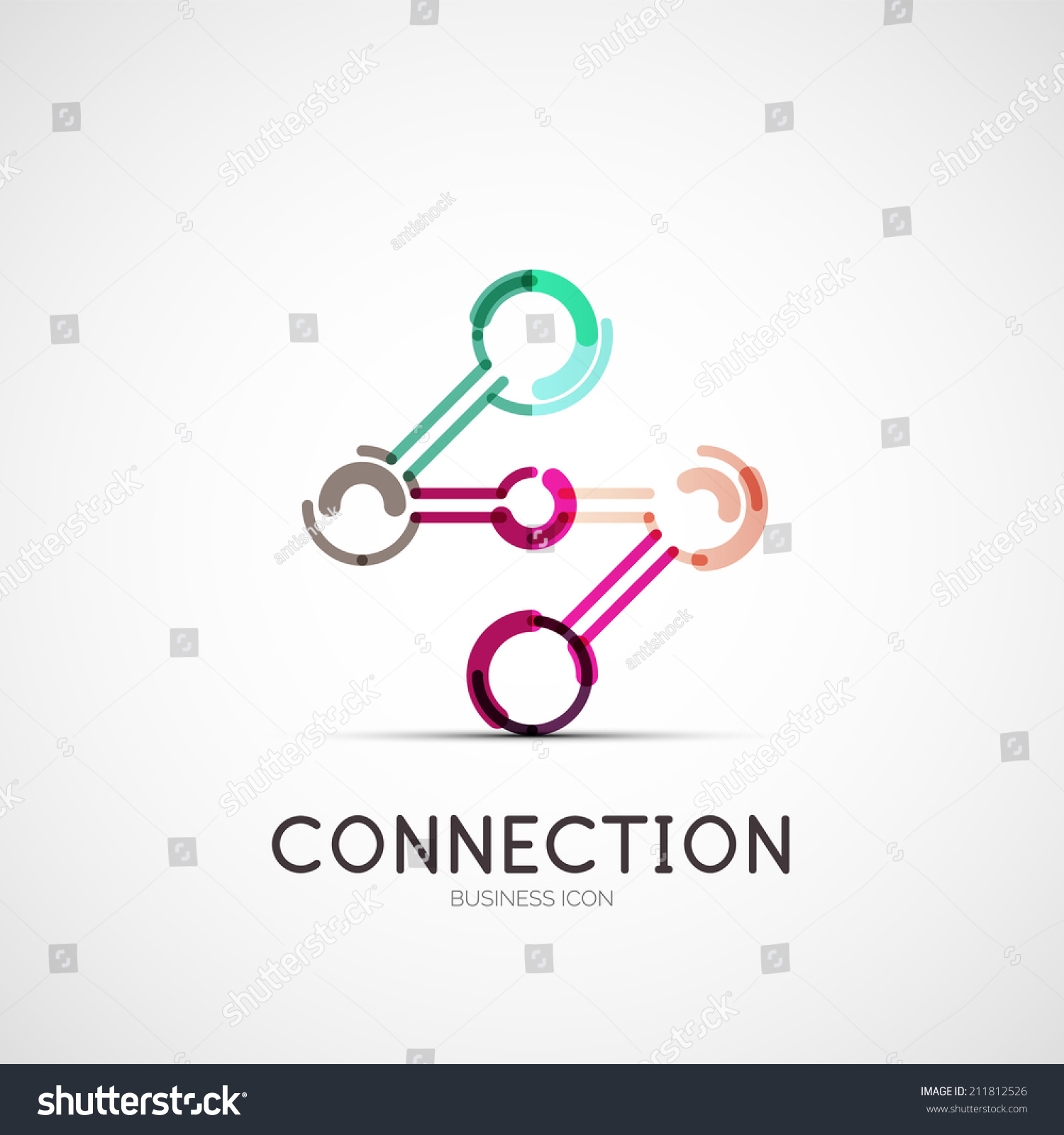 Vector Connection Icon Company Logo Design, Business Symbol Concept ...