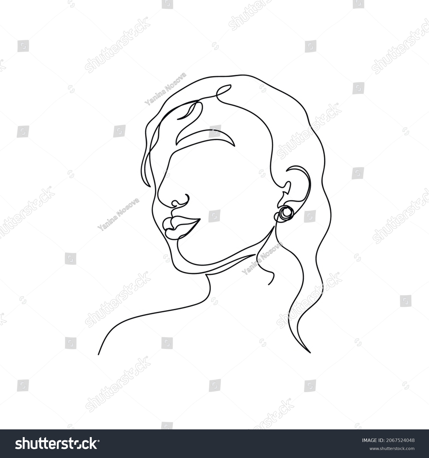 Vector Continuous One Single Line Drawing Stock Vector Royalty Free 2067524048 Shutterstock 