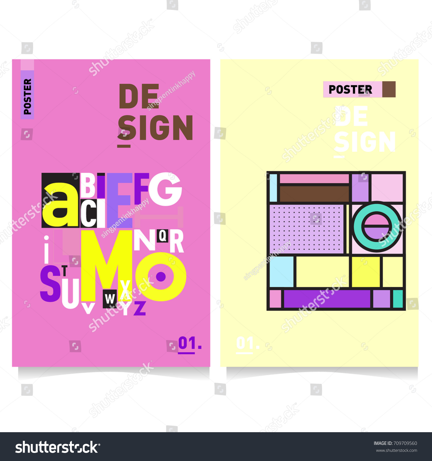 Vector Covers Design Set With Retro Style Cool Geometric Memphis Vector Covers Design Set With Retro Style Cool Geometric Memphis