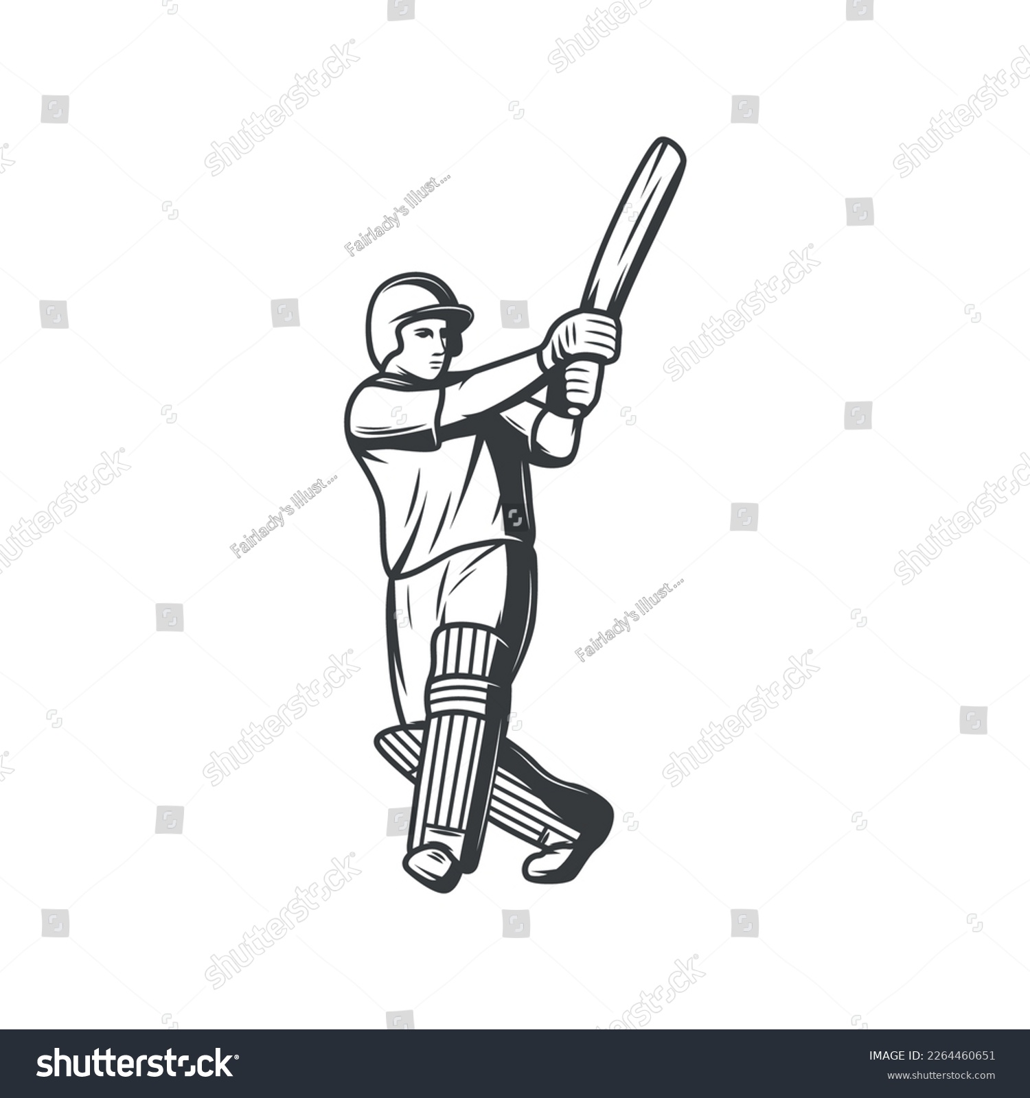 SVG of vector cricket batsmen icon template design isolated in white background svg