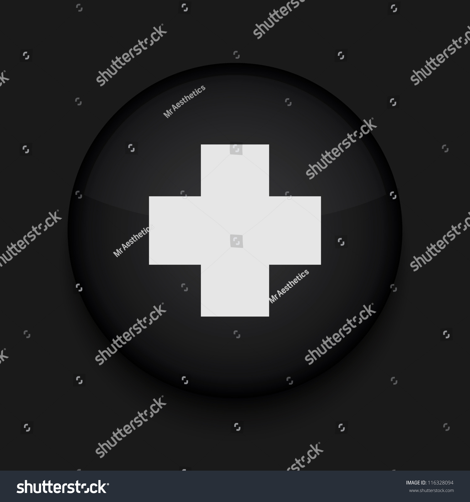 vector cross icon eps10 easy edit stock vector royalty free 116328094 shutterstock