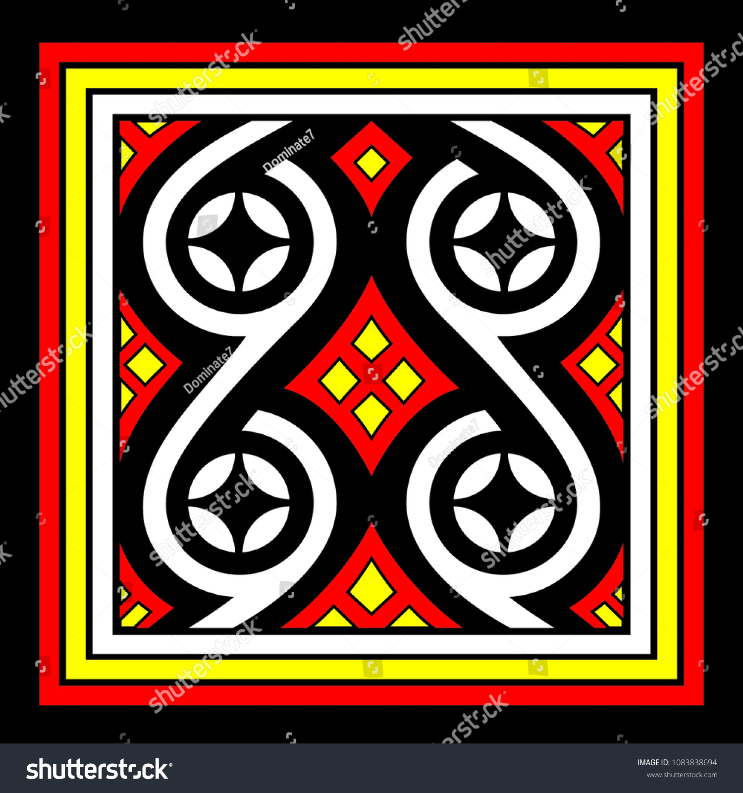 Vector Cultural Toraja Batik Motive South Stock Vector Royalty Free