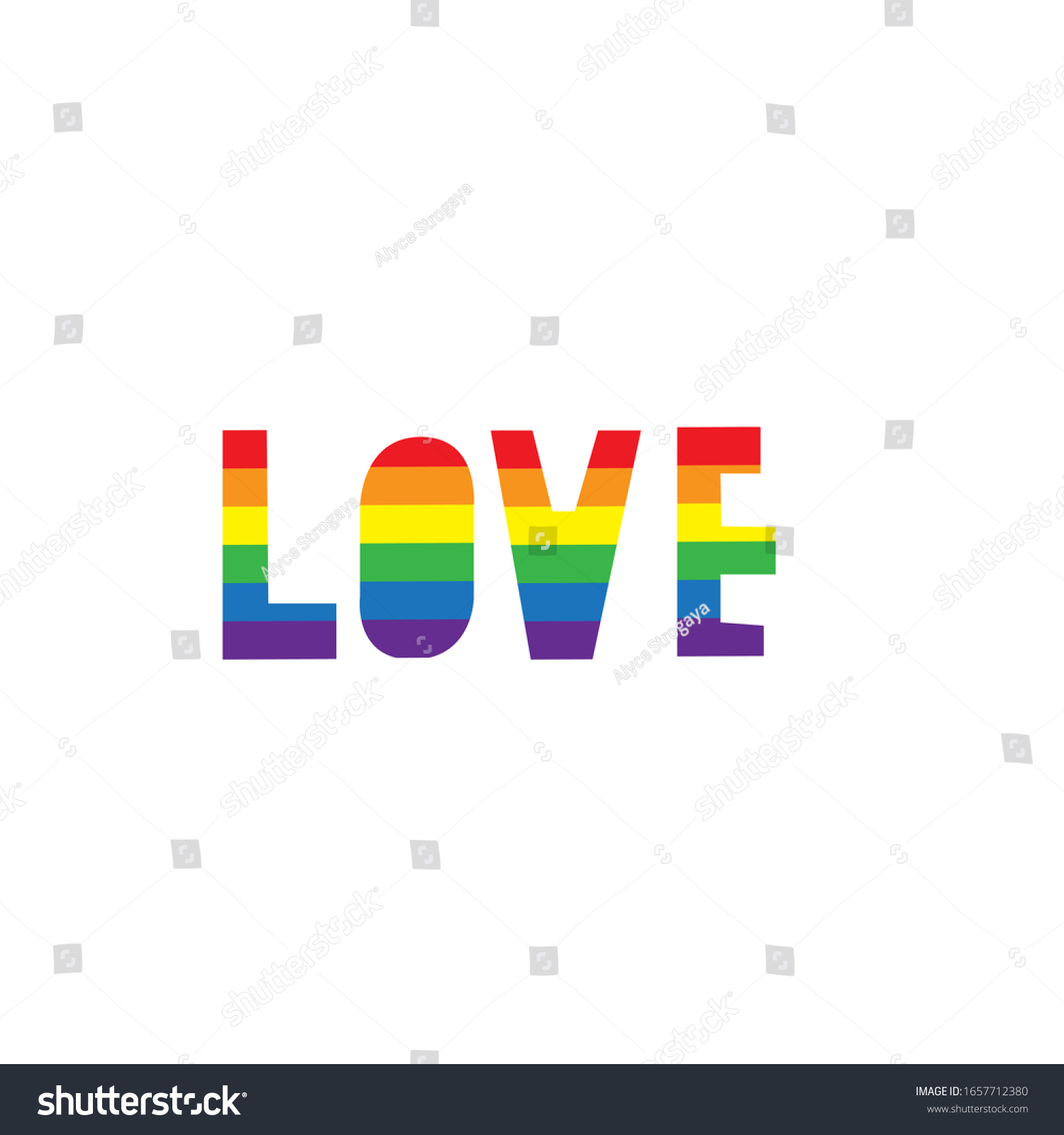 Vector Cut Letters Font Rainbow Word Stock Vector Royalty Free 1657712380 Shutterstock 7221