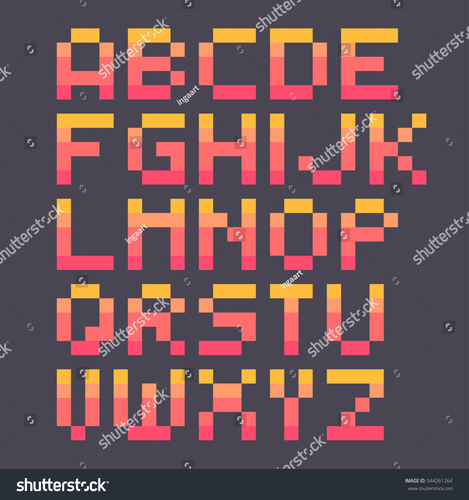 Pixel Art Grid Letters - Pixel Art Grid Gallery