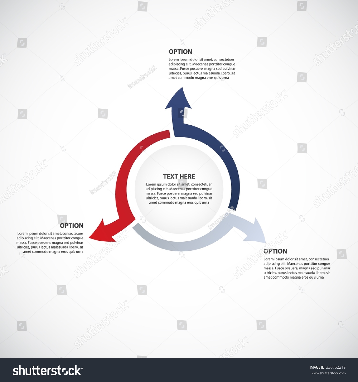 Vector Cycle Process Diagram Business Concept Stock Vector Royalty