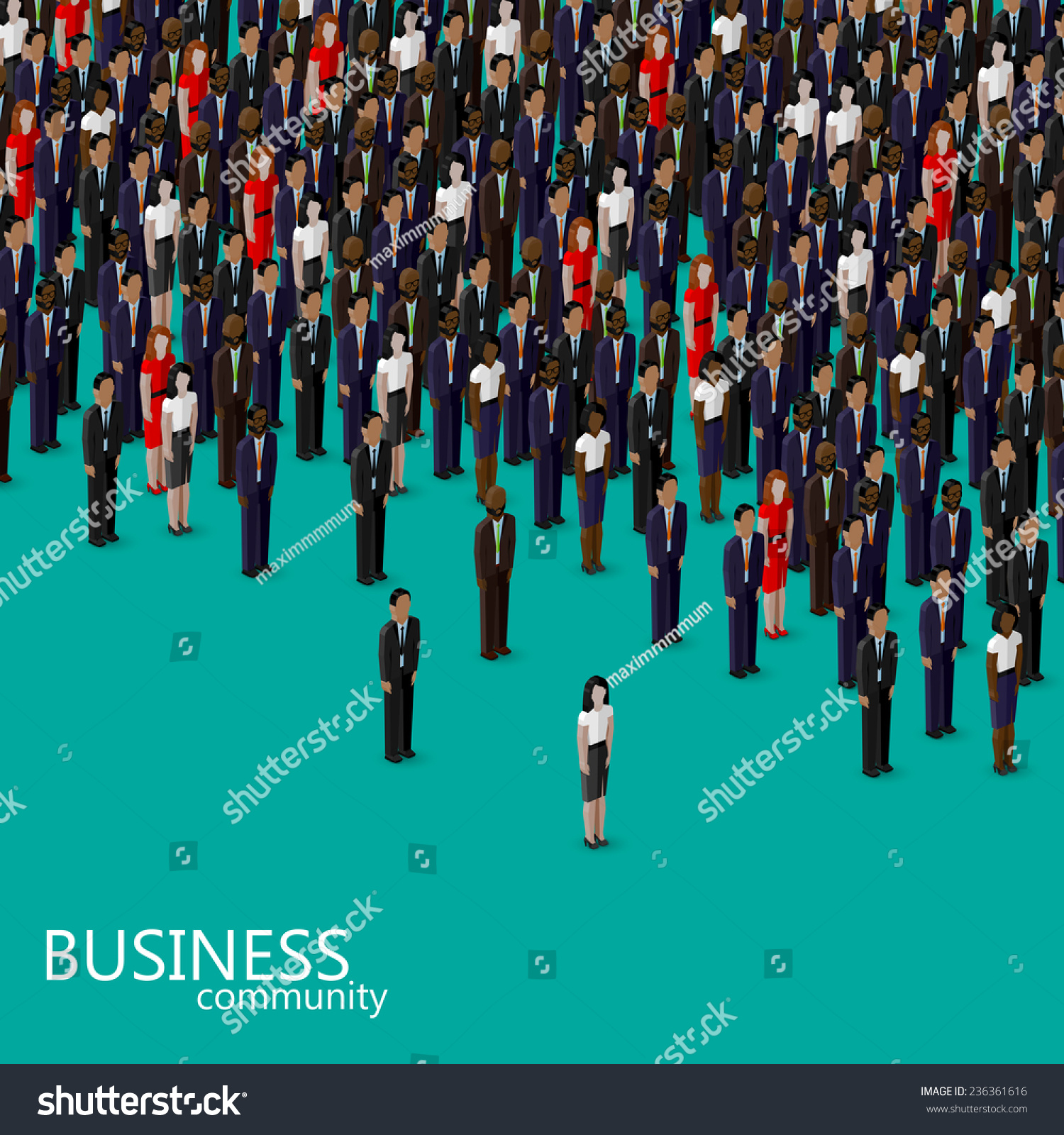 Vector 3d Isometric Illustration Business Politics Stock Vector 236361616 Shutterstock