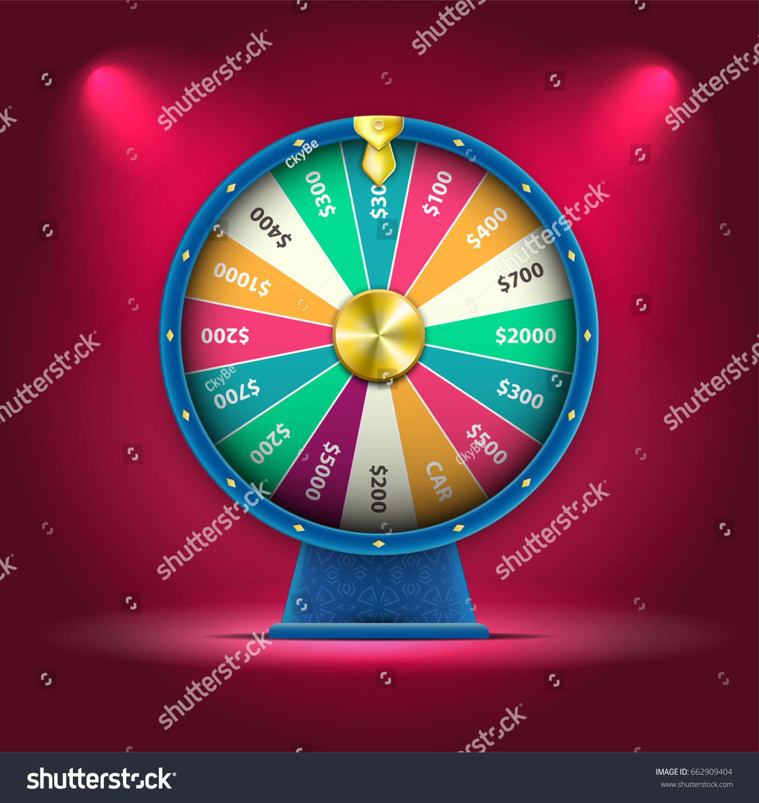 Vector 3d Spinning Fortune Wheel Realistic Stock Vector 662909404 - Shutterstock1500 x 1588