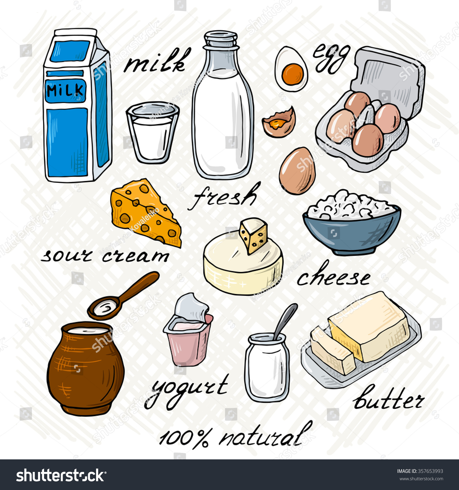 Dairy Products Drawing Images At Leonard Davidson Blog