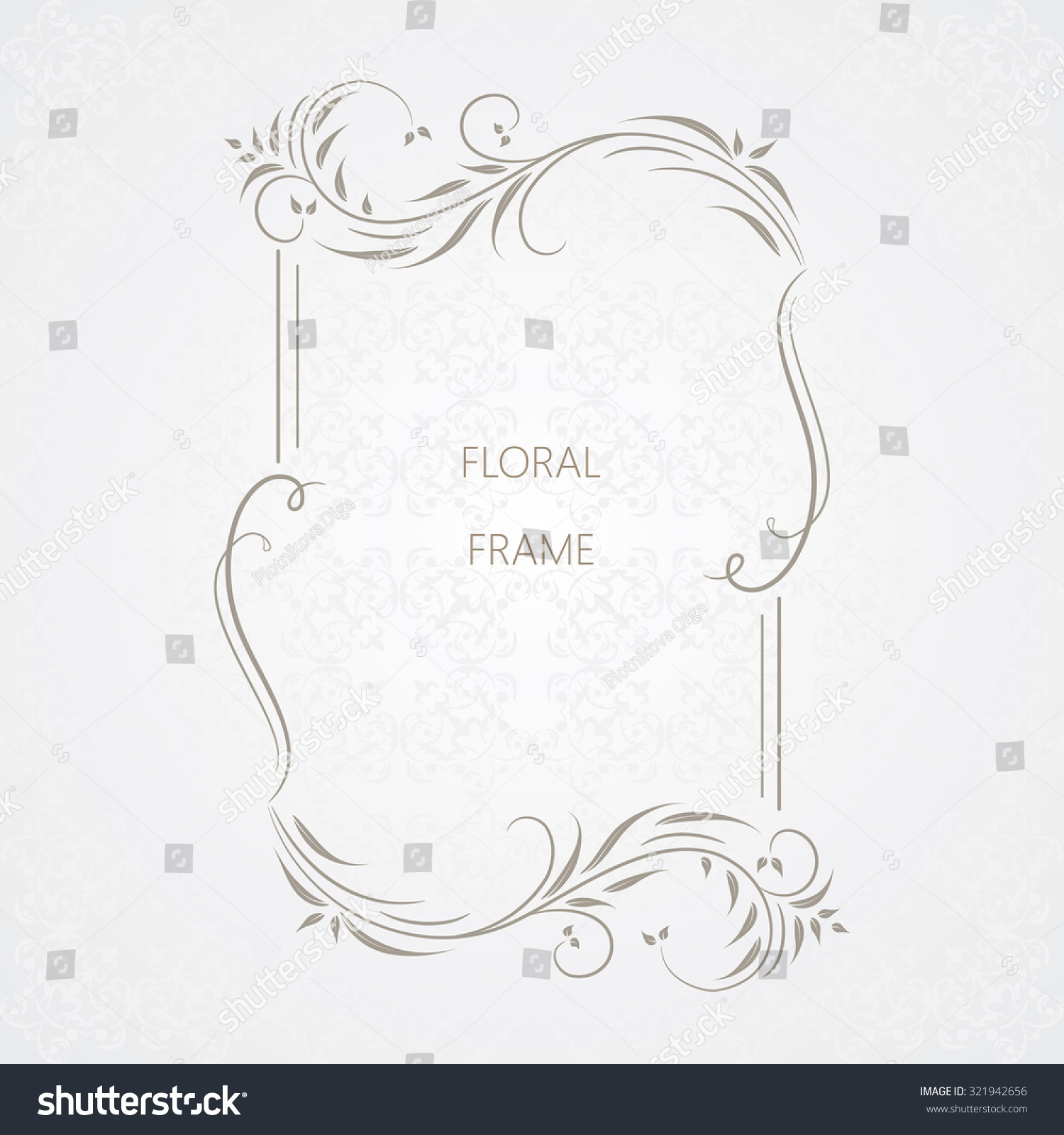 decorative template border Element Design Elegant Decorative Frame Stock Vector