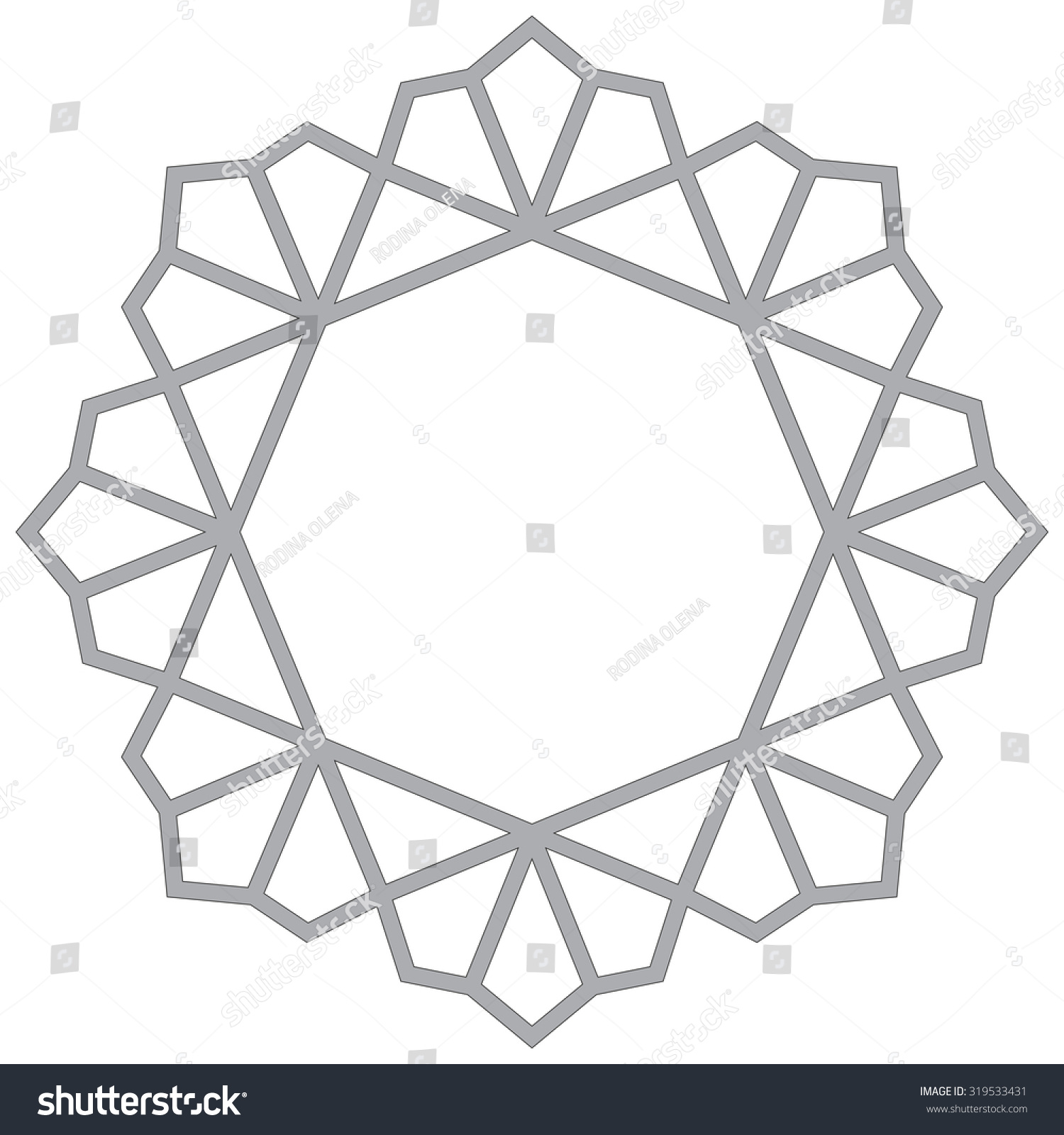 Vector Decorative Line Art Frames Design Stock Vector (Royalty Free ...