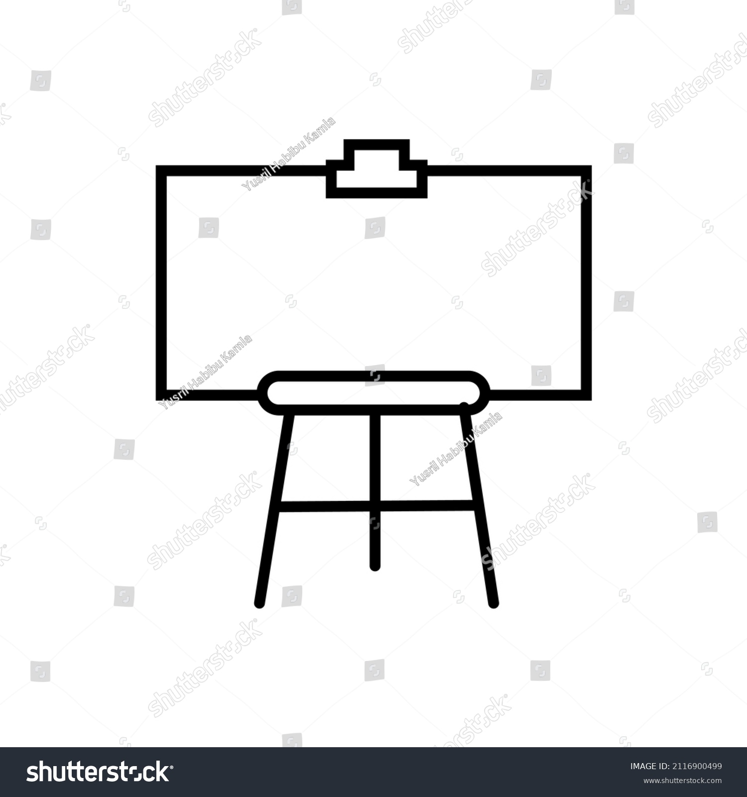 Vector Design Icon Painting Canvas Symbol Stock Vector (Royalty Free ...