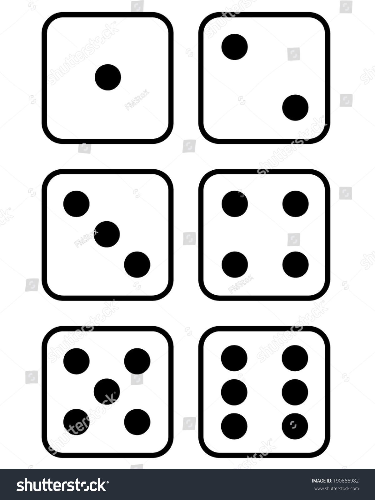 Vector Dice Set - 190666982 : Shutterstock