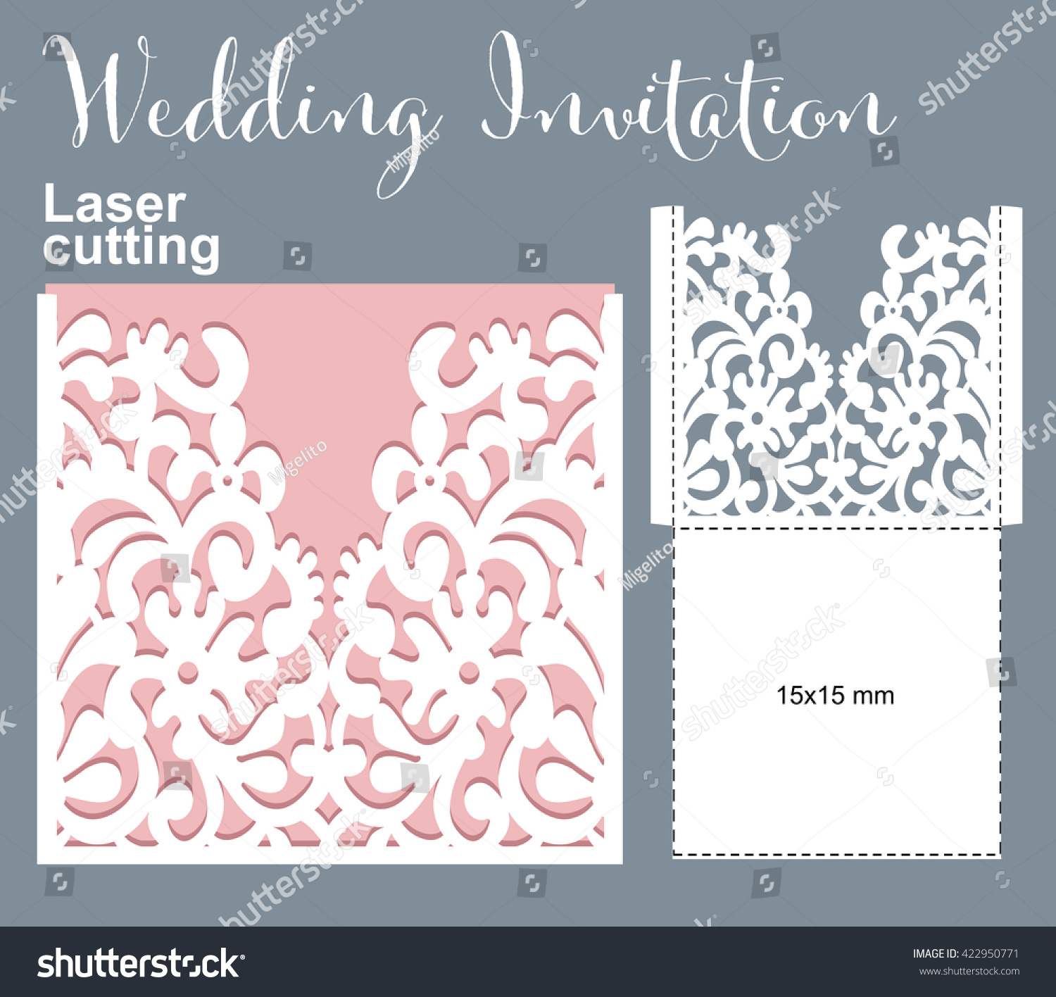 Invitation Envelope Template Vector