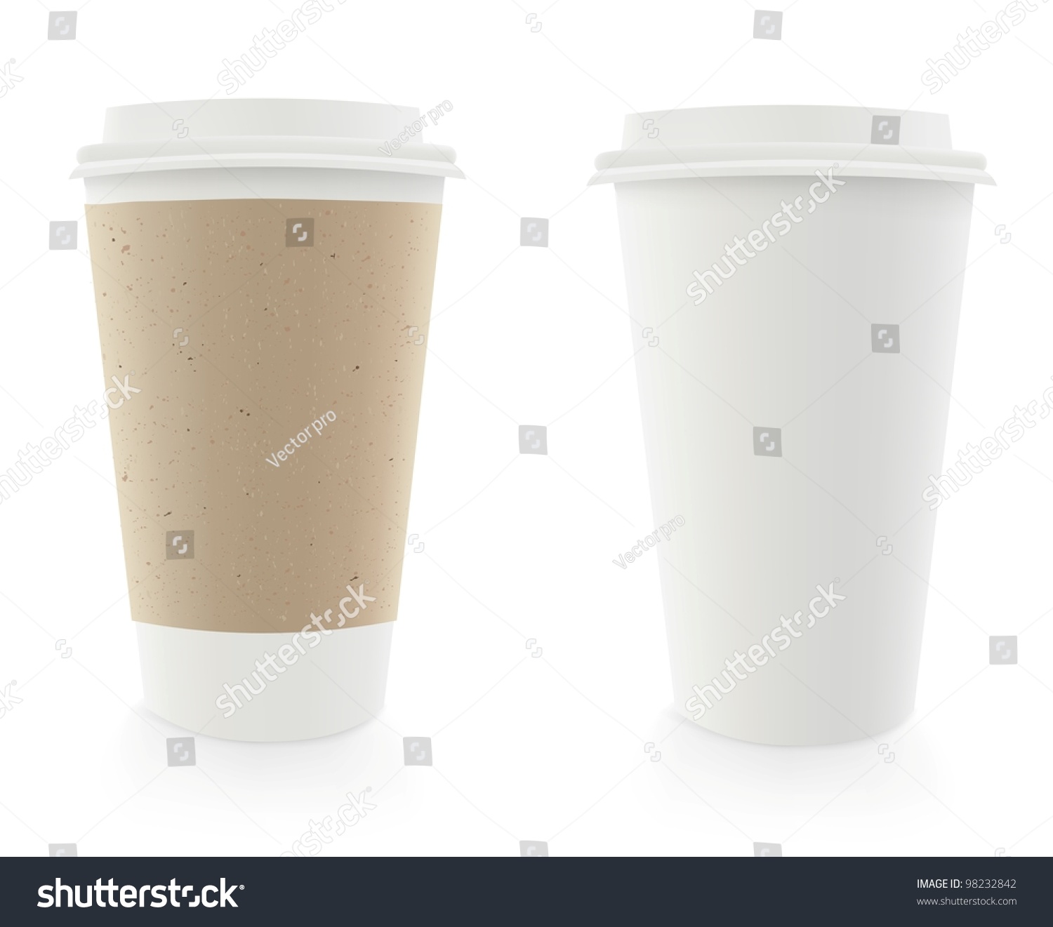 SVG of Vector dispossable coffee cup illustration (with cardboard cover) svg