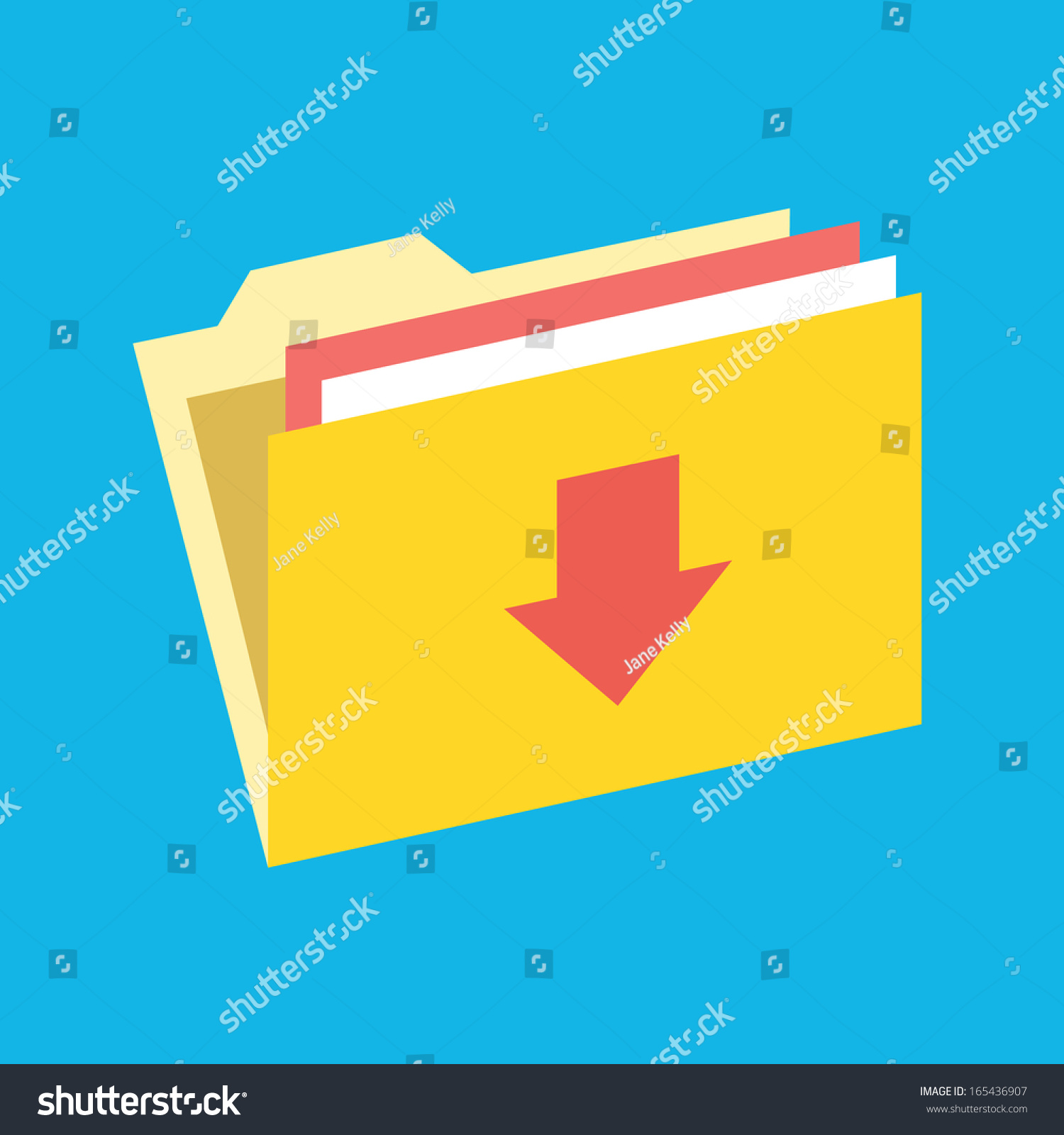 Vector Download Folder Icon: Vector có sẵn (miễn phí bản quyền ...