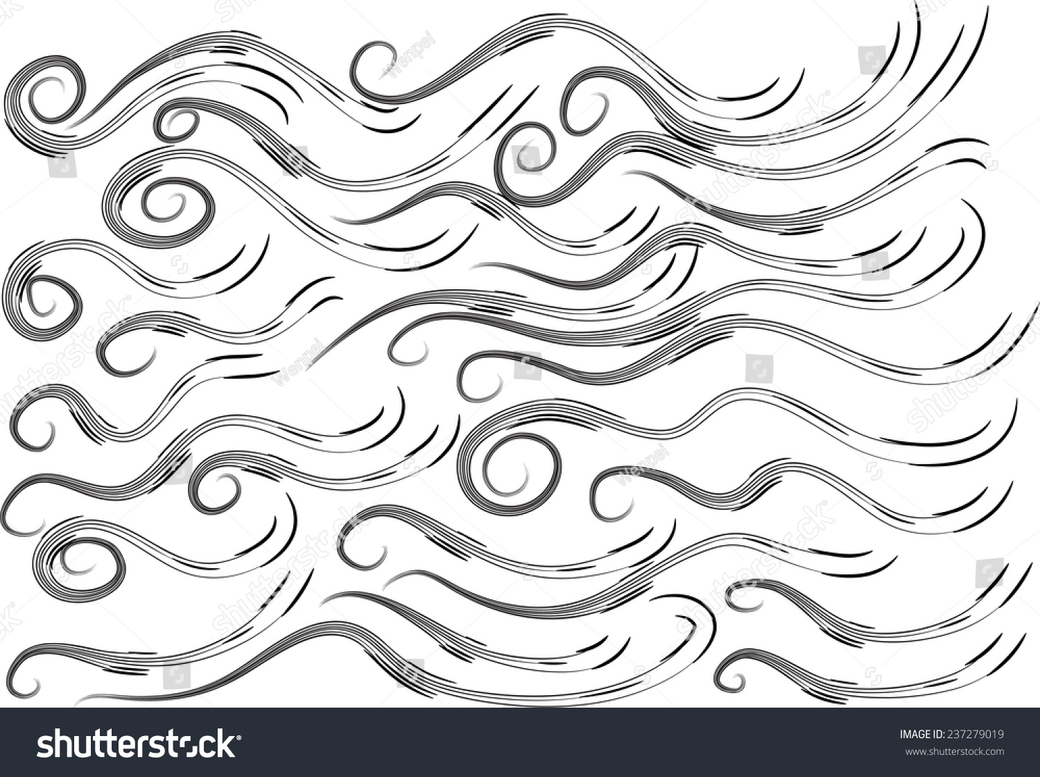 Vector Drawing Lines Stock Vector (Royalty Free) 237279019 - Shutterstock