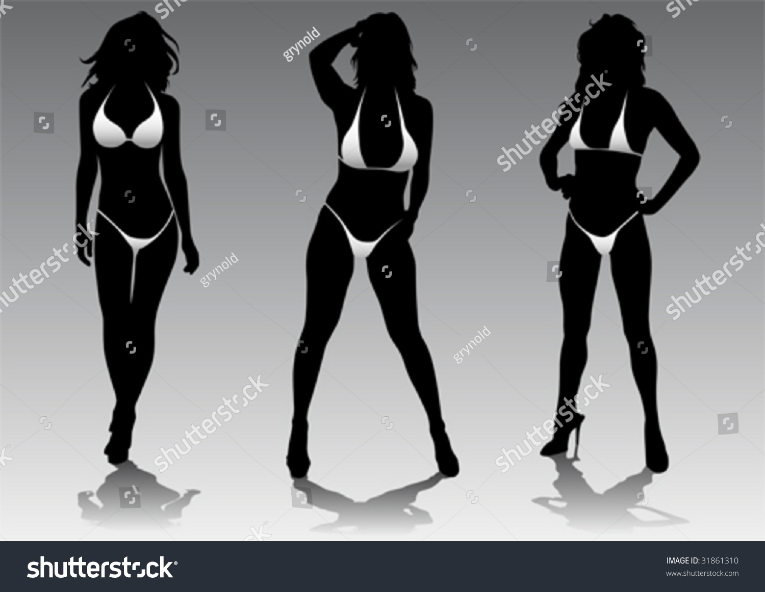 Vektor Stok Bikini Girl Nude Body Drawing Outline Tanpa Royalti My Xxx Hot Girl 9350