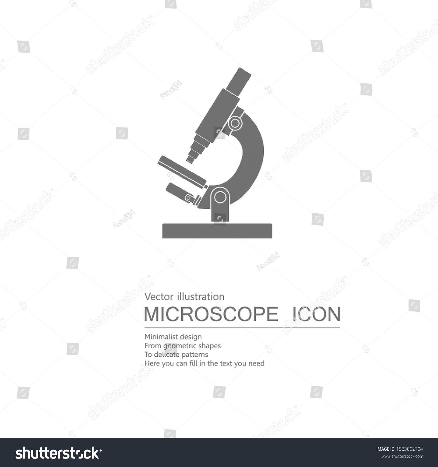 Vector Drawn Microscope Isolated On White : image vectorielle de stock ...