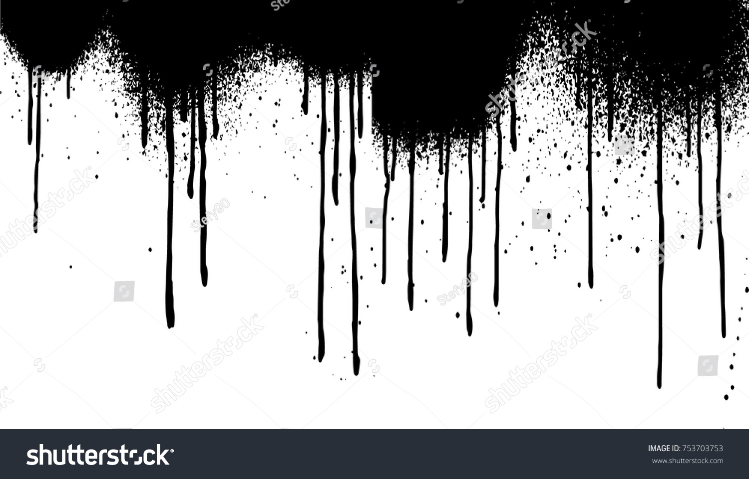 Vector Dripping Paint Paint Drips Background Stock Vector (Royalty Free ...