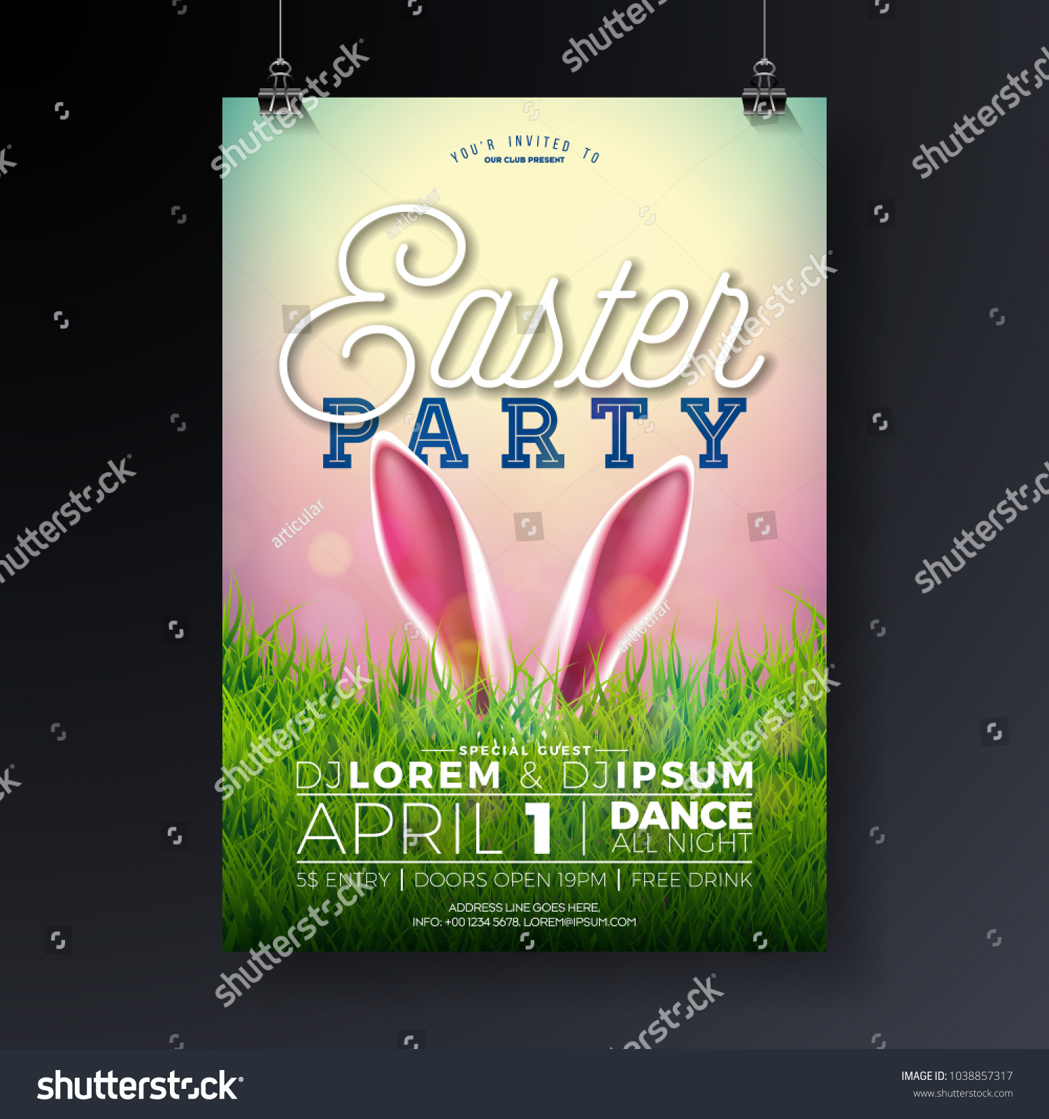easter club flyer