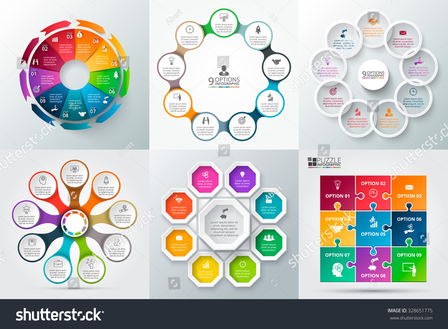 Vector Elements Infographic Template Cycle Diagram Stock Vector ...