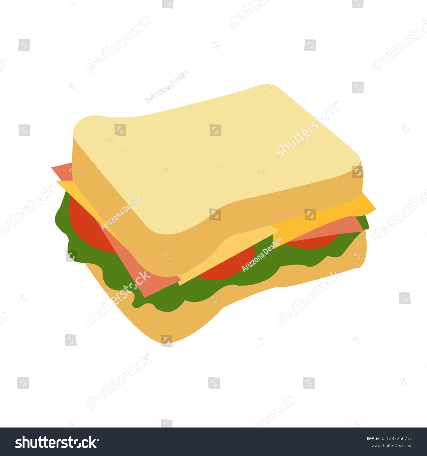 Vector Emoji Sandwich Stock Vector (Royalty Free) 1233266770 | Shutterstock