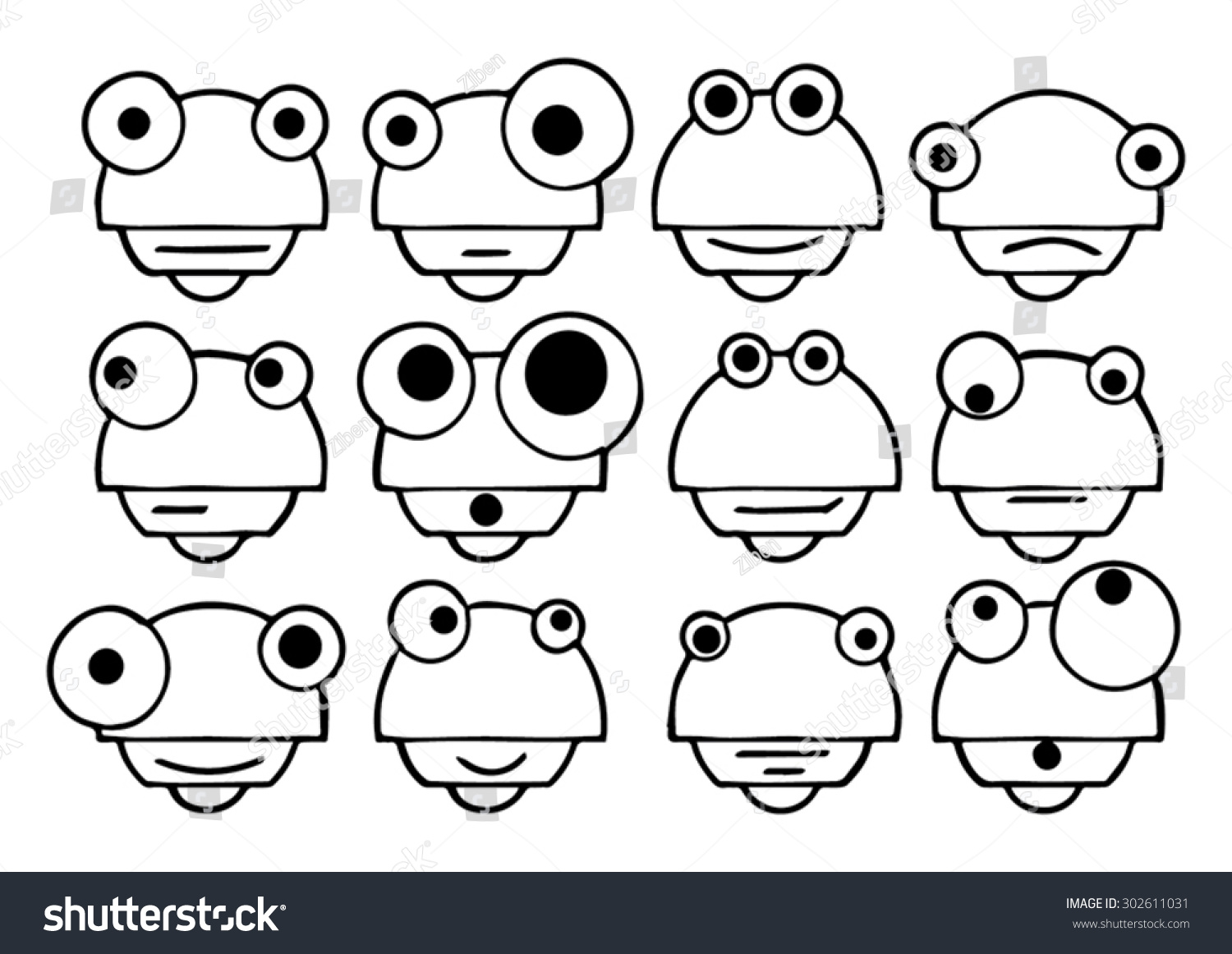 Doodle Robots Vector 146914310 Shutterstock FFHDWallcom