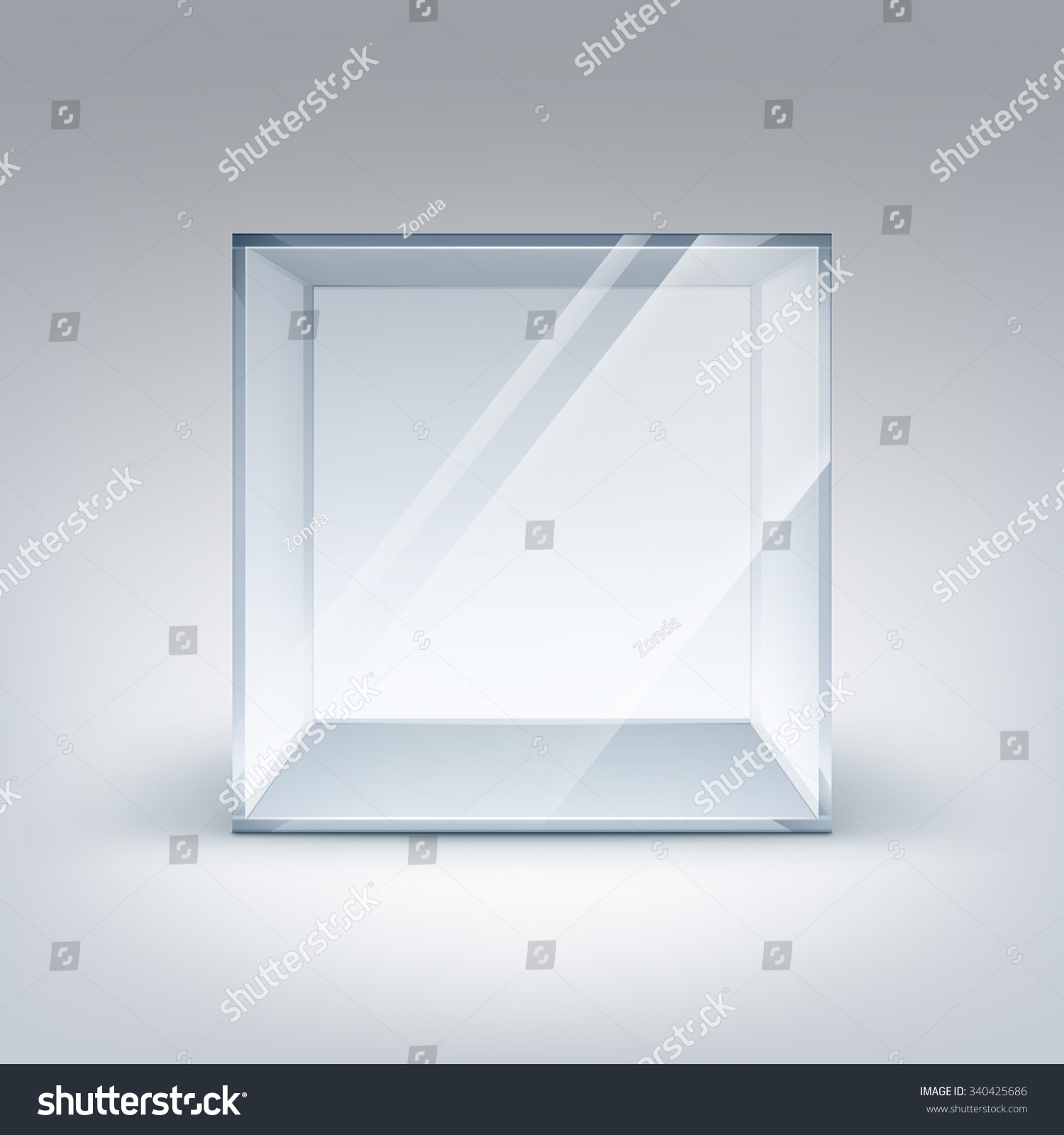 vector box glass Cube Vector Vector Empty Box Glass Stock Transparent