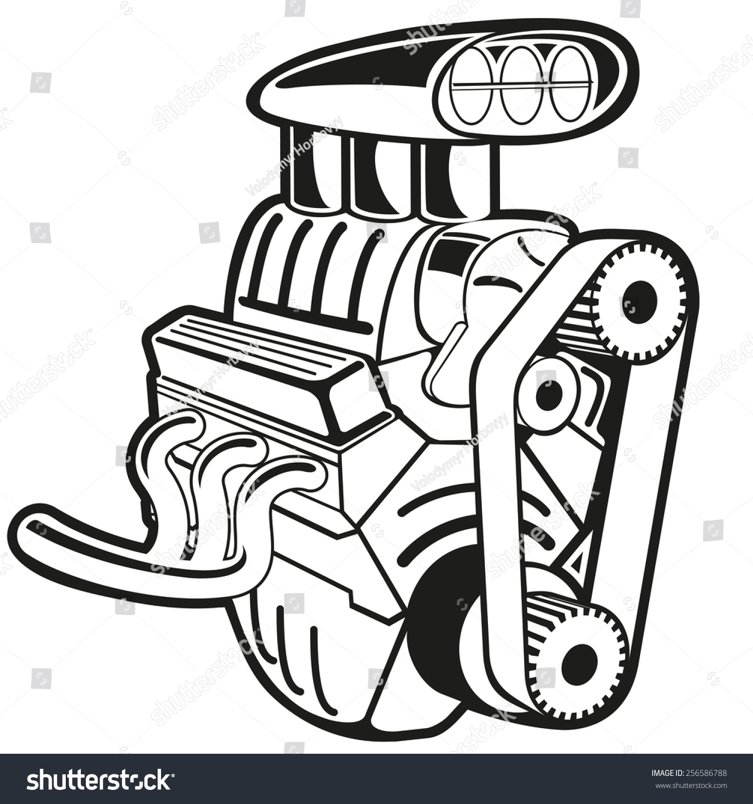 1,656 Cartoon hot rod engine Images, Stock Photos & Vectors | Shutterstock