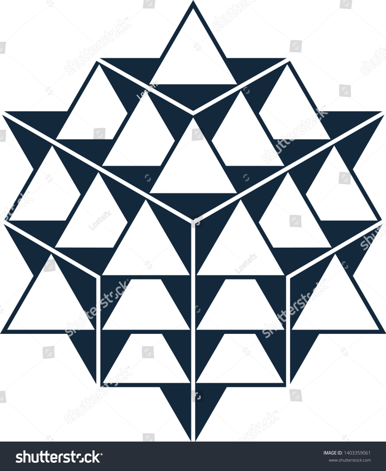 SVG of Vector Equilibrium Sacred Geometry 64 Start Tetrahedron grid svg