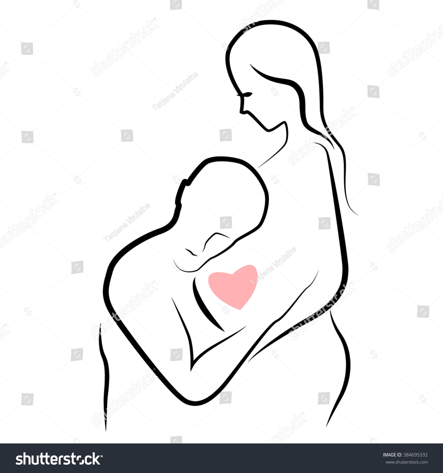 Vector Family Symbol Illustration Man Pregnant Stock Vector (royalty 