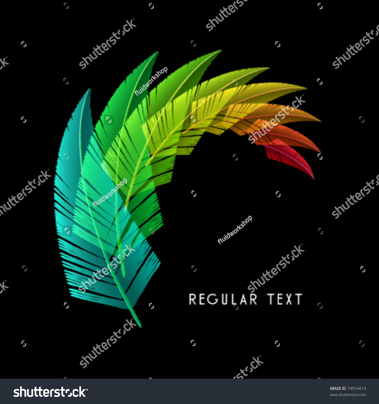 Vector Feather Design - 74014414 : Shutterstock