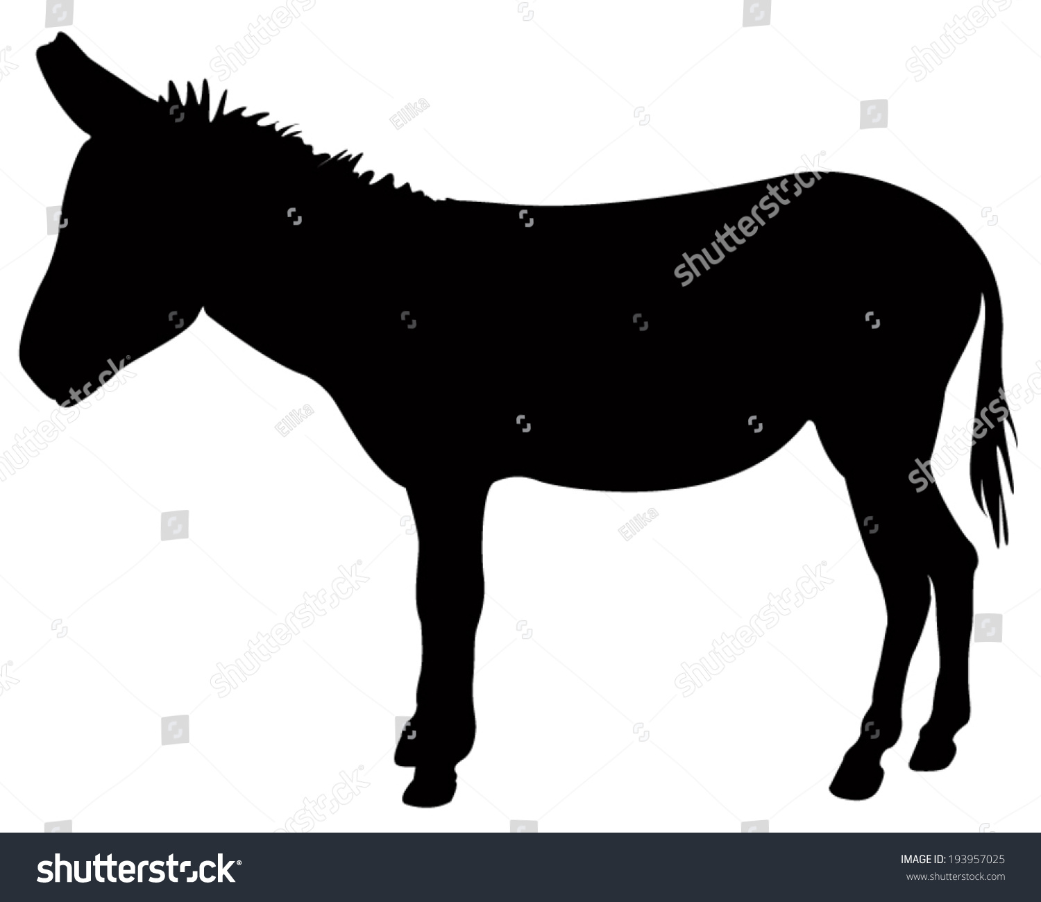 recommend clip art: vector file of donkey