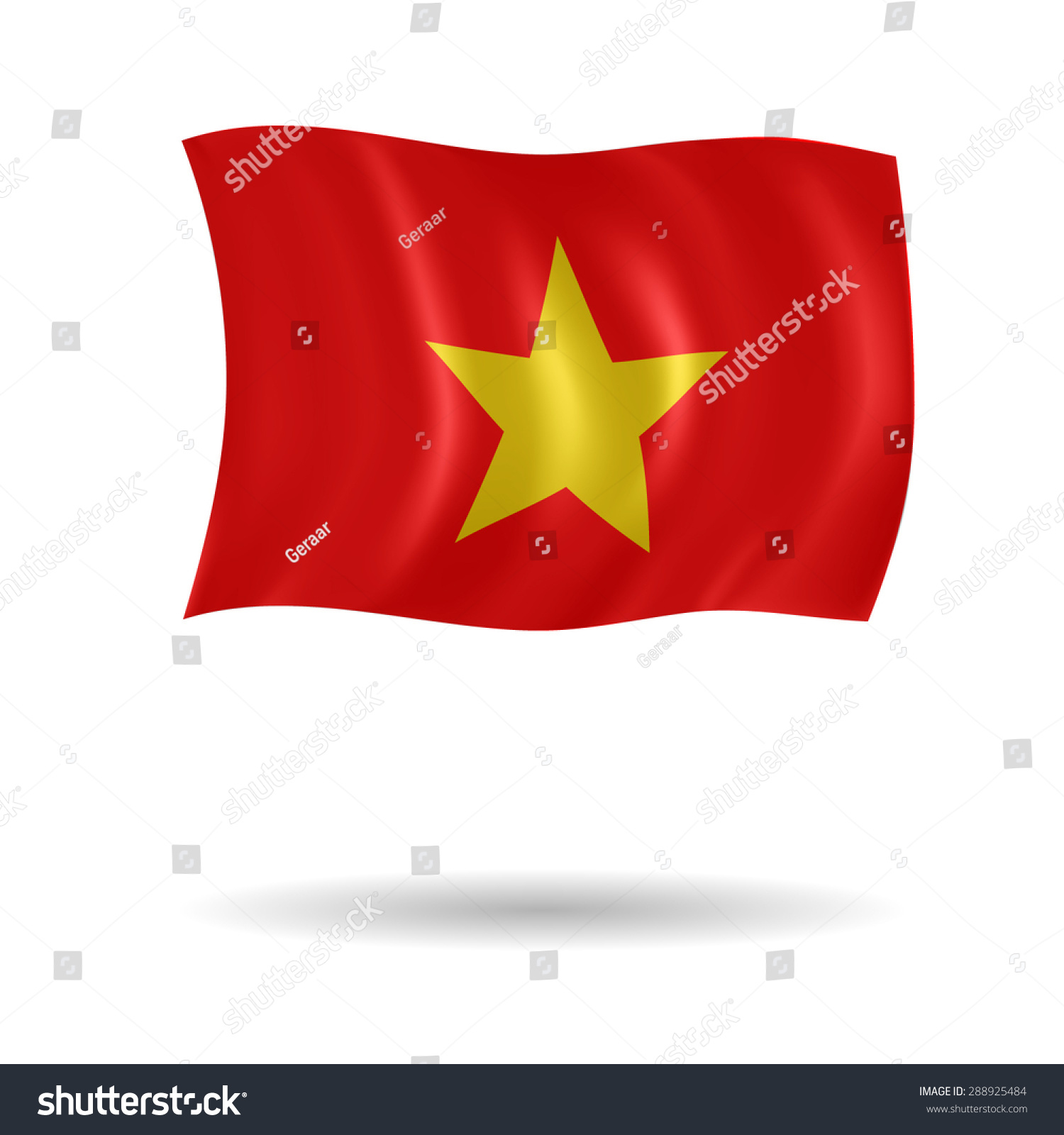 Download Vector Flag Of Vietnam - 288925484 : Shutterstock