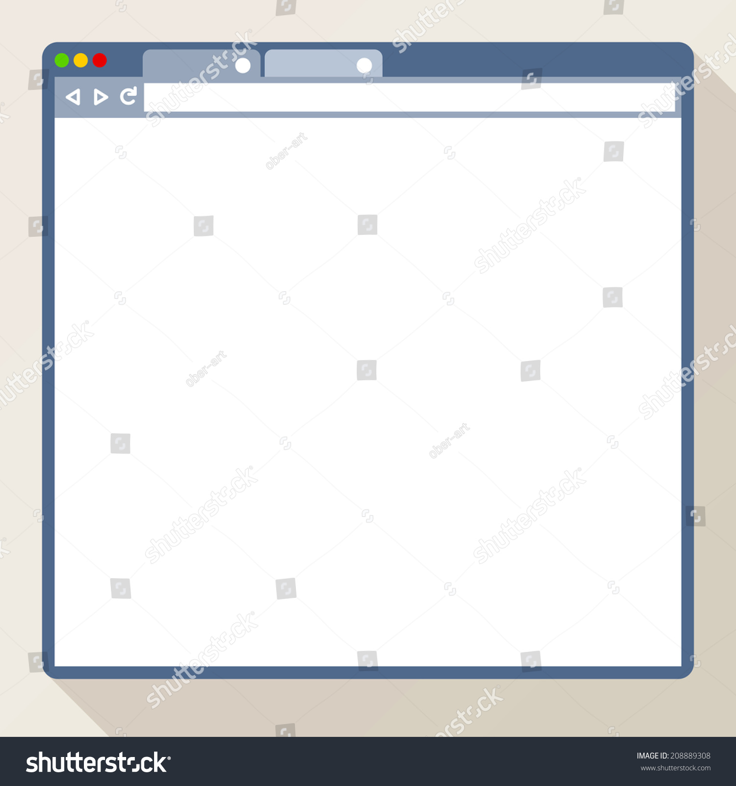 Vector Flat Browser Design Browser Template Stock Vector Royalty Free 808