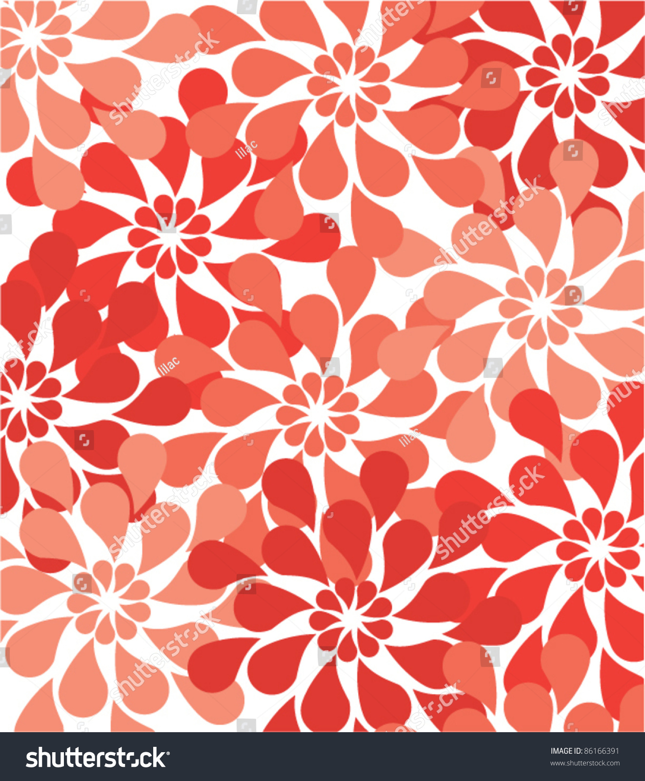 Vector Floral Background - 86166391 : Shutterstock