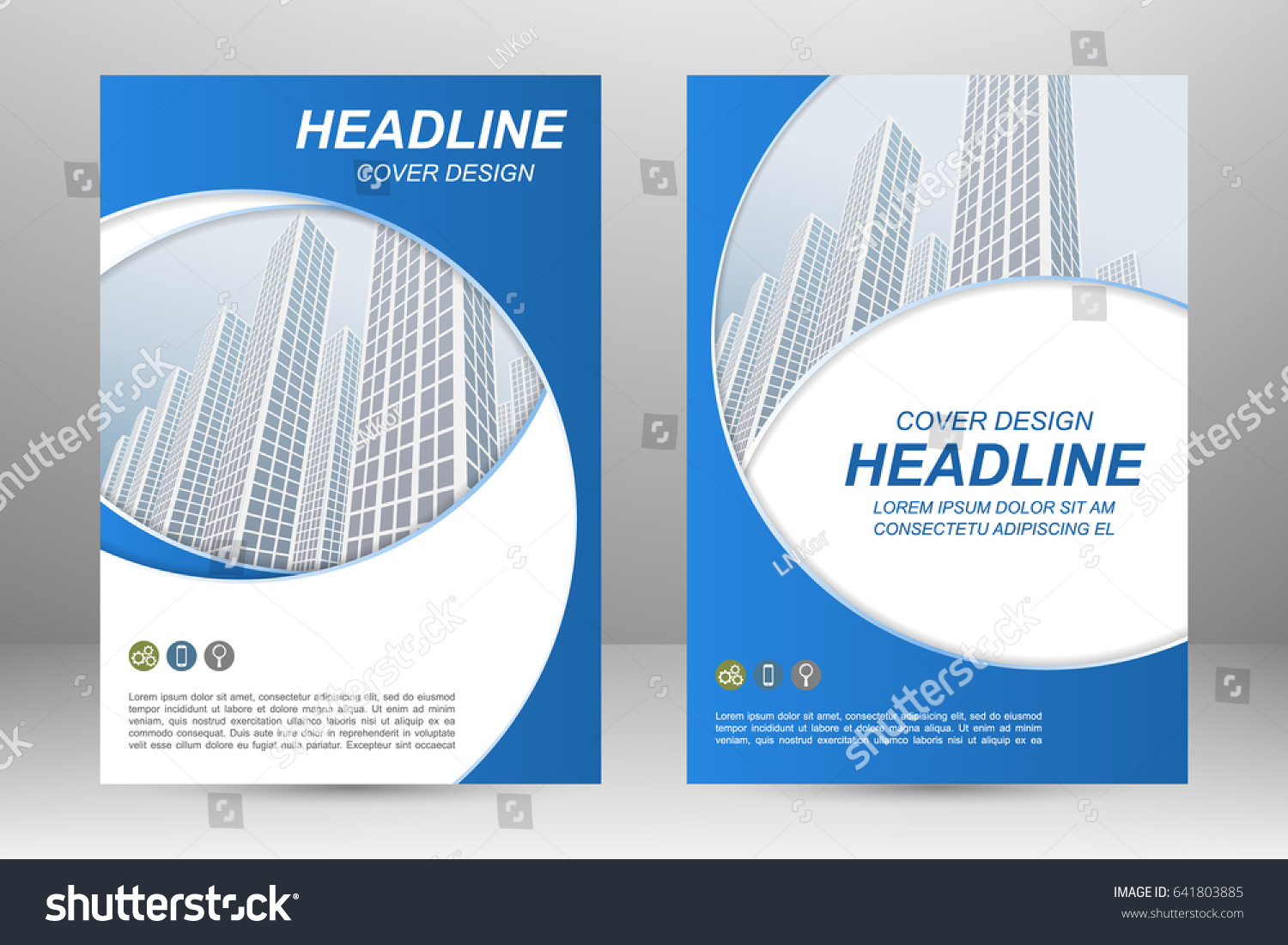 Vector Flyer Template Layout Design Business Stock Vector Royalty Free
