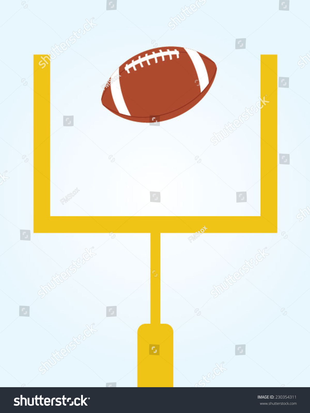 5,214 American at football goal posts Images, Stock Photos & Vectors ...